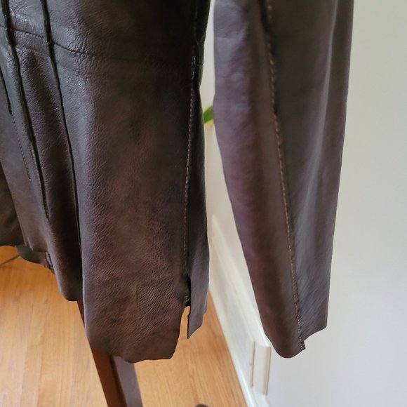GMS-75 Italian Brown Leather Jacket US M - Picture 7 of 14